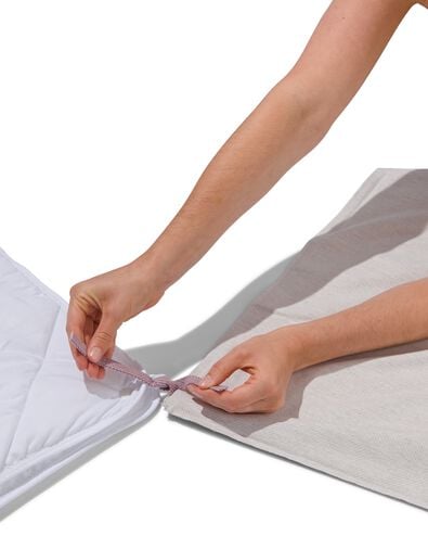 housse de couette 240x200/220 coton doux blanc - 5797024 - HEMA