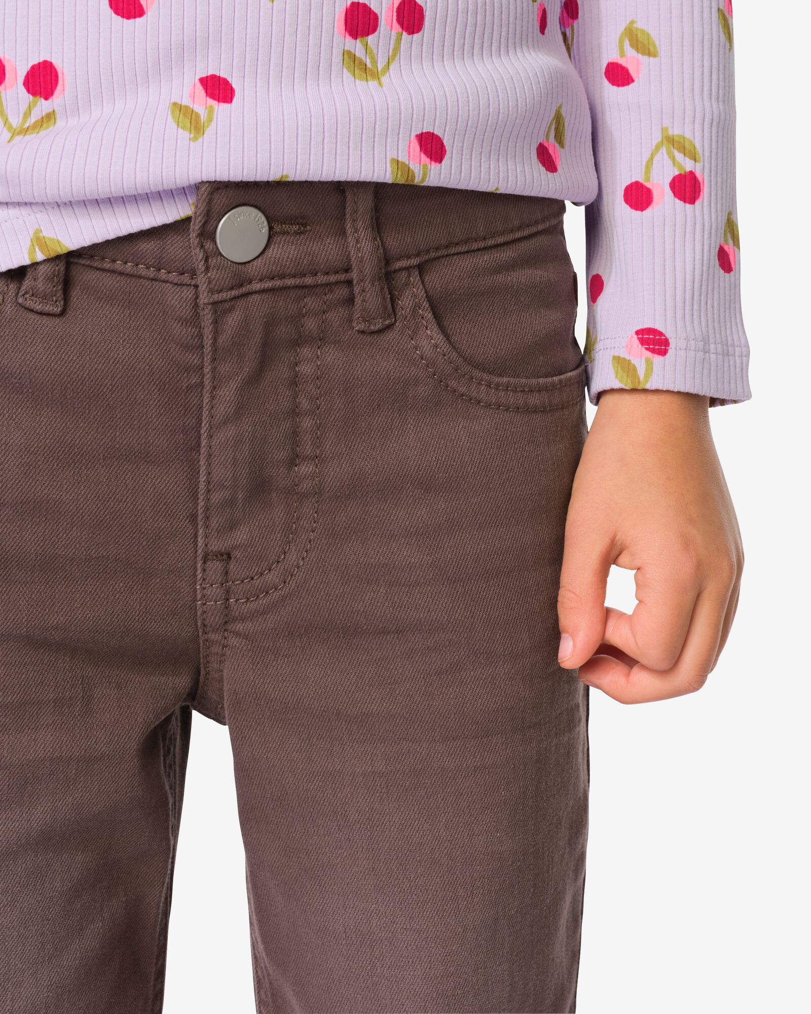 Kinderjeans, Bootcut, Twill braun braun - 30839758BROWN - HEMA