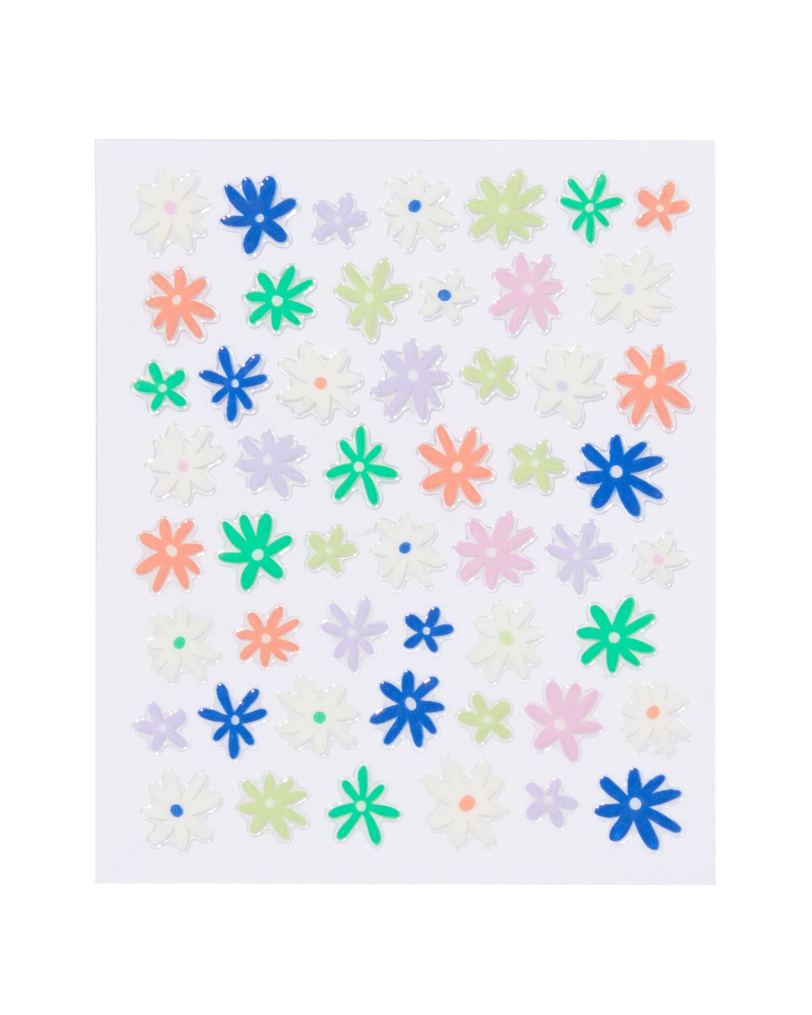 nagelstickers bloemen - 52 stuks - 11249071 - HEMA