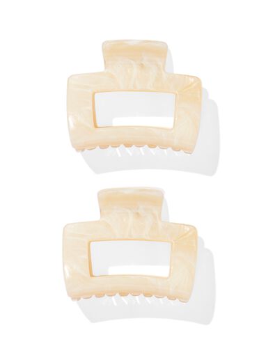 2 pinces &agrave; cheveux 5cm marbr&eacute;es - 11870071 - HEMA