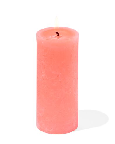 bougies rustiques orange fluorescent orange fluorescent - 2000000050 - HEMA