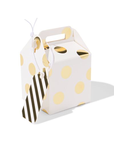 Geschenkboxen, faltbar, S, Gold &ndash; 6 St&uuml;ck - 14710304 - HEMA