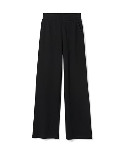 damesbroek Kacey regular fit  zwart zwart - 36300980BLACK - HEMA