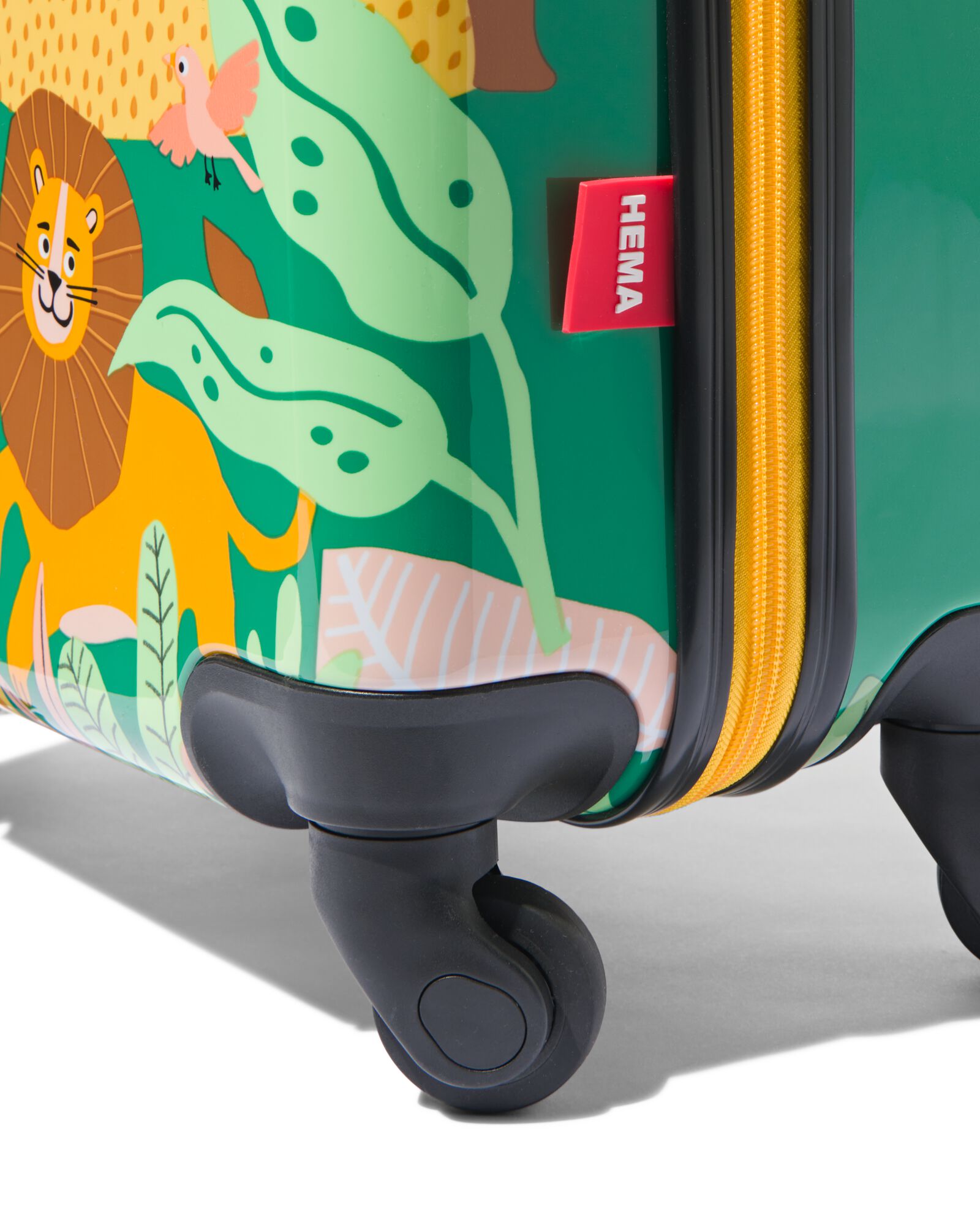 valise avec animaux 55x34x21 vert - 18640027 - HEMA