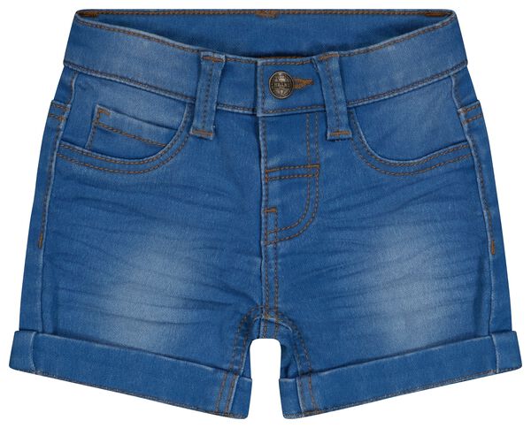 baby short jogdenim felblauw felblauw - 1000026432 - HEMA