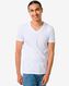 Herren-T-Shirt, Slim Fit, V-Ausschnitt, Bambus weiß XL - 34282523 - HEMA