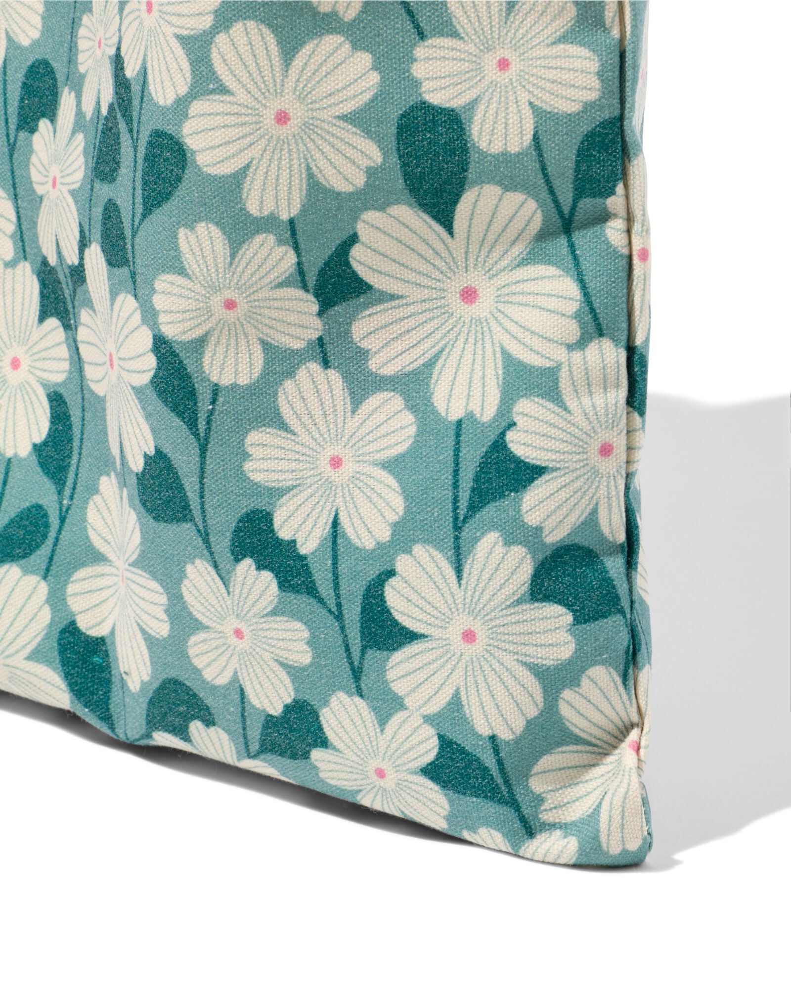 canvas tas 35x41cm bloemen - 60100531 - HEMA