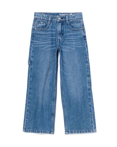 pantalon cargo enfant  bleu moyen - 30708614MIDBLUE - HEMA