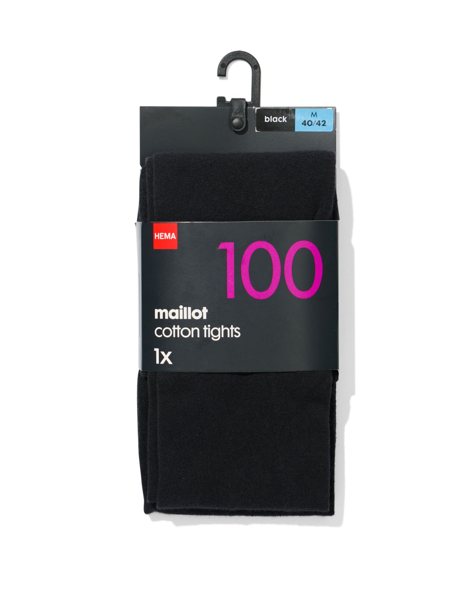 collant épais coton 100 deniers noir - 1000001195 - HEMA