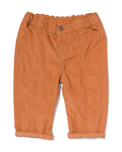 pantalon bébé côte marron marron - 33177740BROWN - HEMA