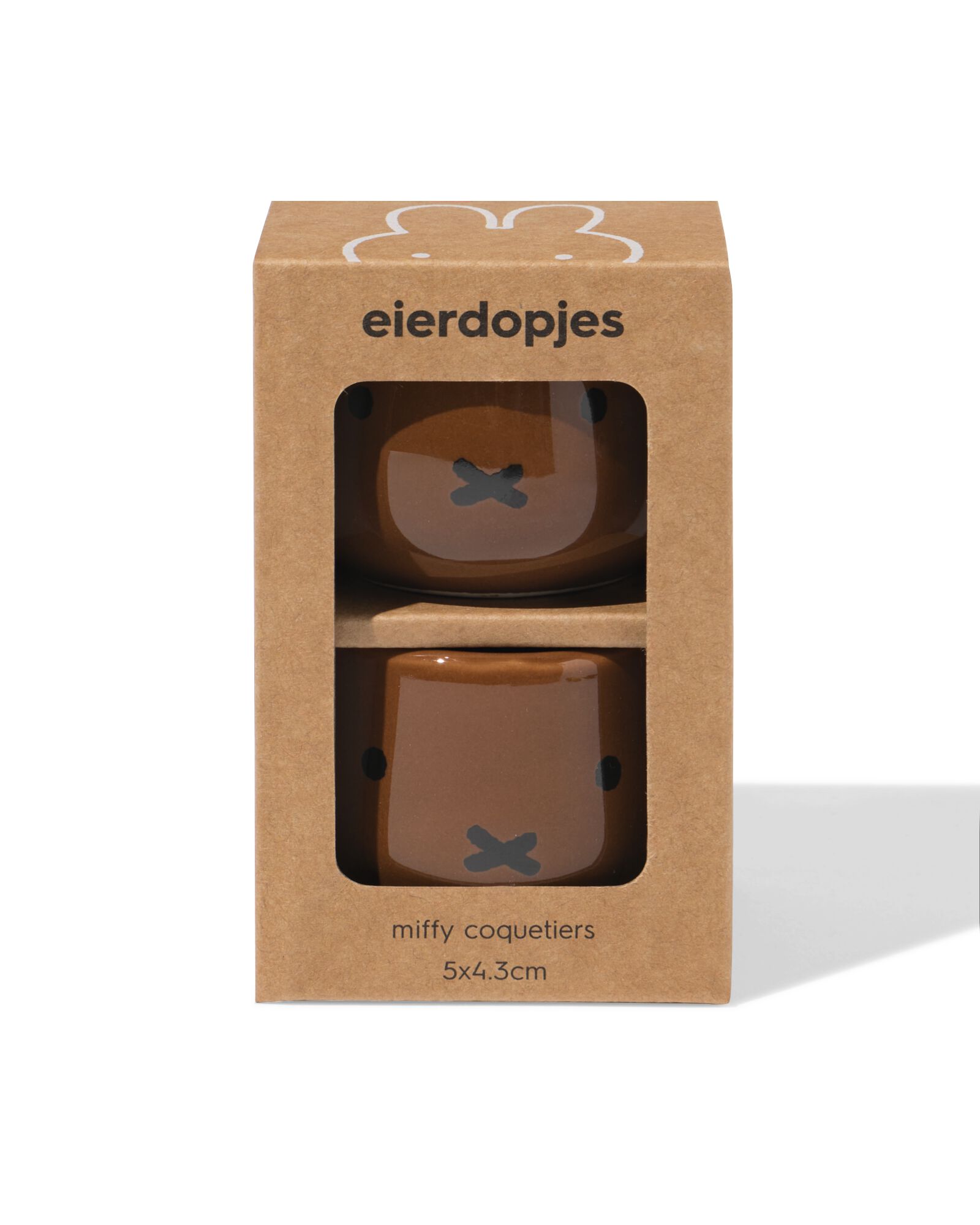 coquetiers Miffy 6x6x9,5cm - 2 pi&egrave;ces - 25800200 - HEMA