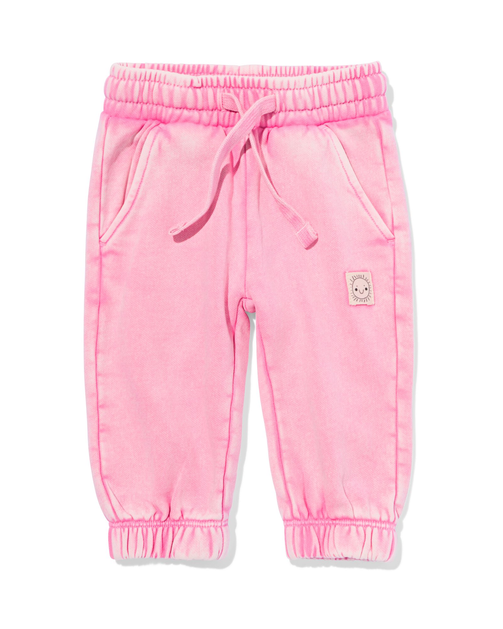 babybroek comfy fit sweatstof roze - 33057470PINK - HEMA