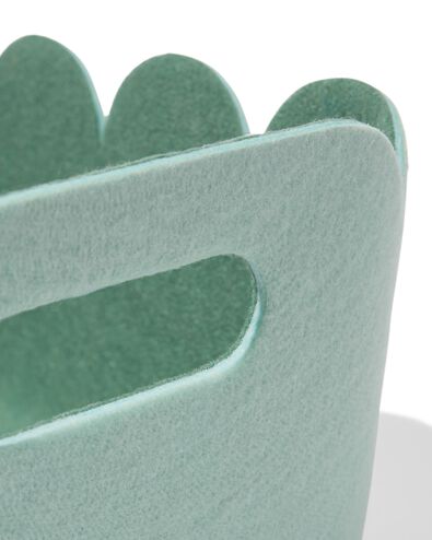 panier en feutre 33x14 cm vert clair - 39800043 - HEMA