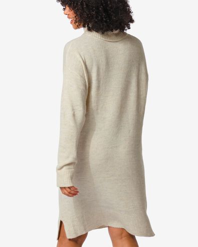 robe femme avec col en maille Vicky beige XL - 36312679 - HEMA