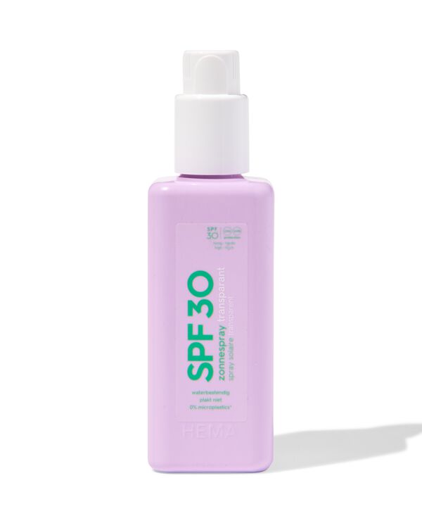 zonnebrandspray transparant SPF30 200ml - 11630015 - HEMA