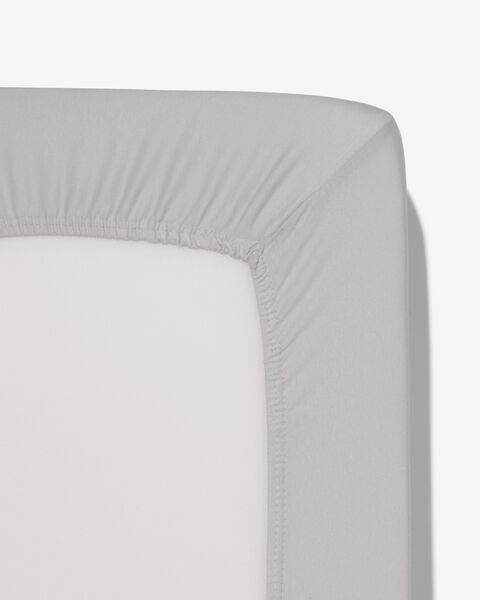 drap-housse - jersey coton - 180x200 cm - gris clair gris clair 180 x 200 - 5140006 - HEMA