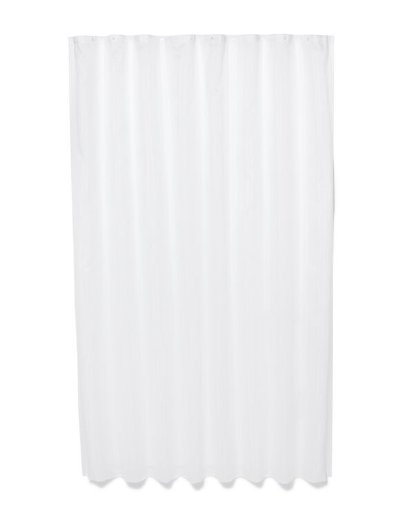rideau de douche 180x200 polyester recyclé blanc - 80390240 - HEMA