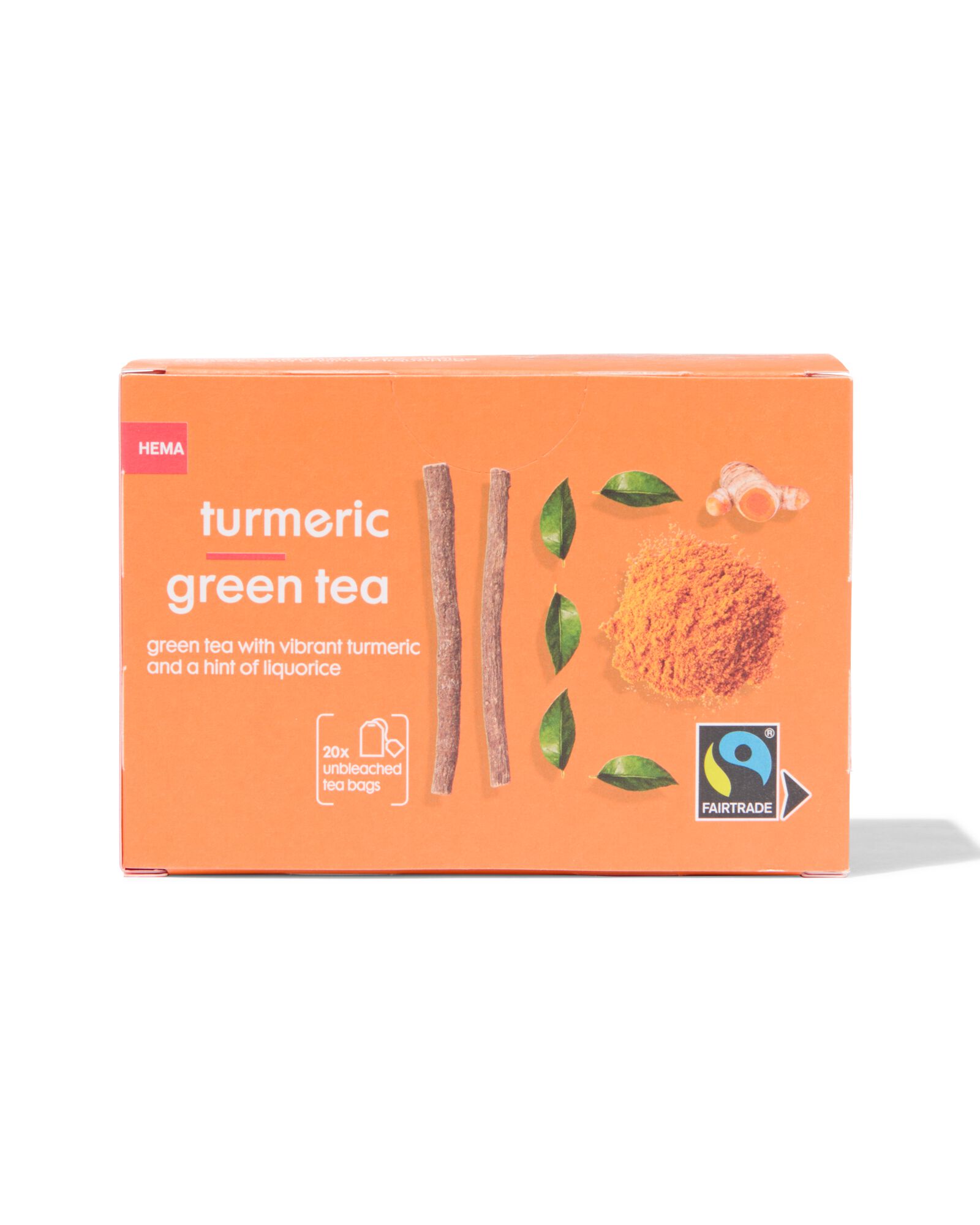 groene thee kurkuma en zoethout - 20 stuks - 17190111 - HEMA
