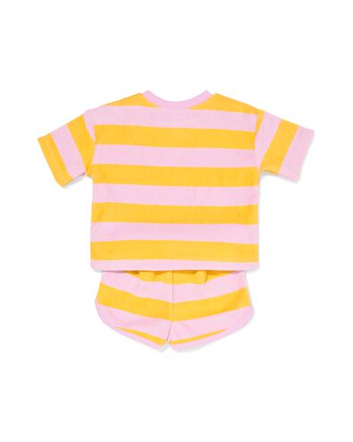 babykledingset comfy fit badstof strepen paars paars - 33029580PURPLE - HEMA