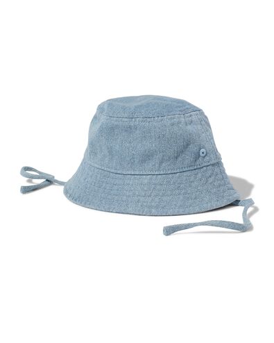 baby bucket hat denim blauw - 33250065BLUE - HEMA