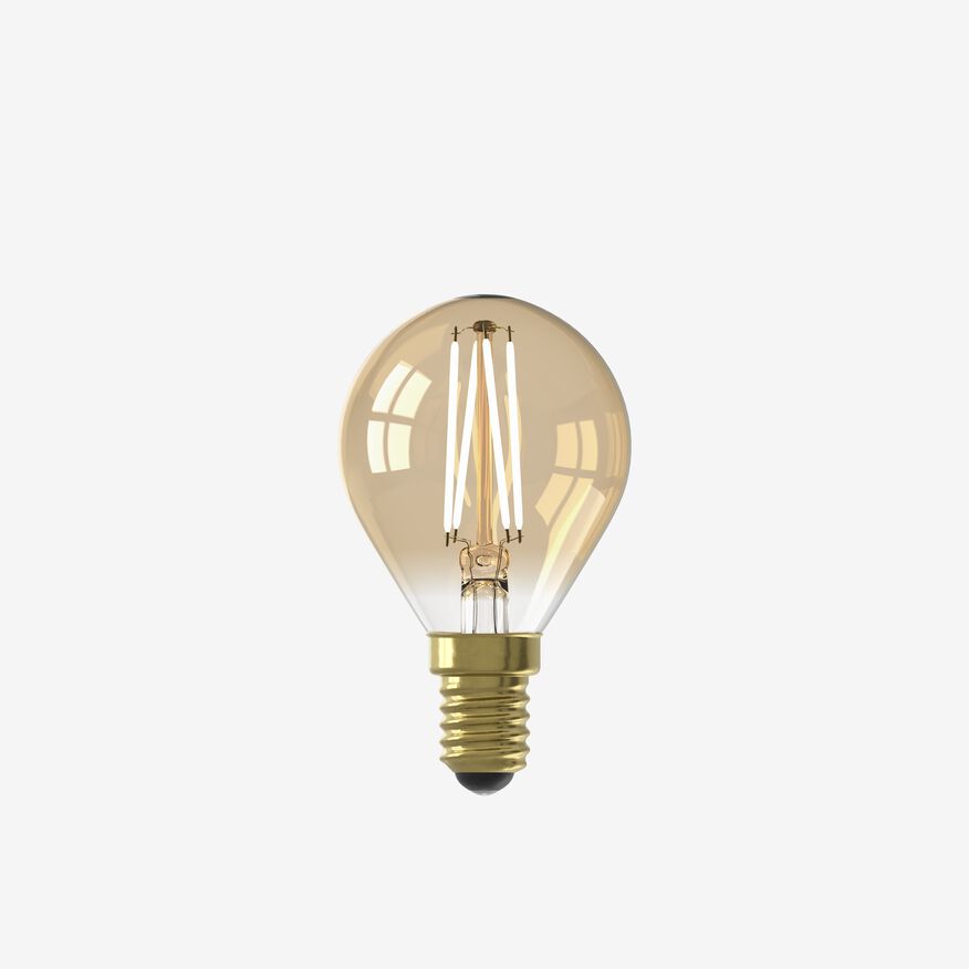 LED-Lampe, E14, 3.5 W, 200 lm, Kugellampe, Gold - 20070043 - HEMA