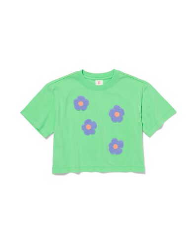 kinder T-shirt bloemen groen - 30856823GREEN - HEMA