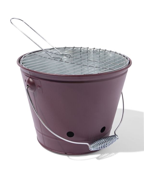 vuurkorf 30x40cm metaal paars - 41800265 - HEMA