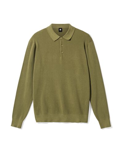 herentrui Karel ribgebreid middengroen middengroen - 2130030MIDGREEN - HEMA