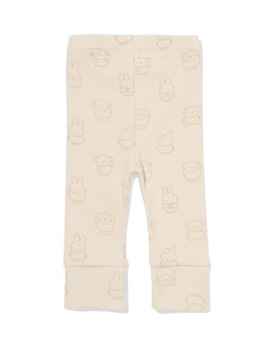 legging Miffy &eacute;volutif nouveau-n&eacute; c&ocirc;tel&eacute;  &eacute;cru &eacute;cru - 33441120ECRU - HEMA