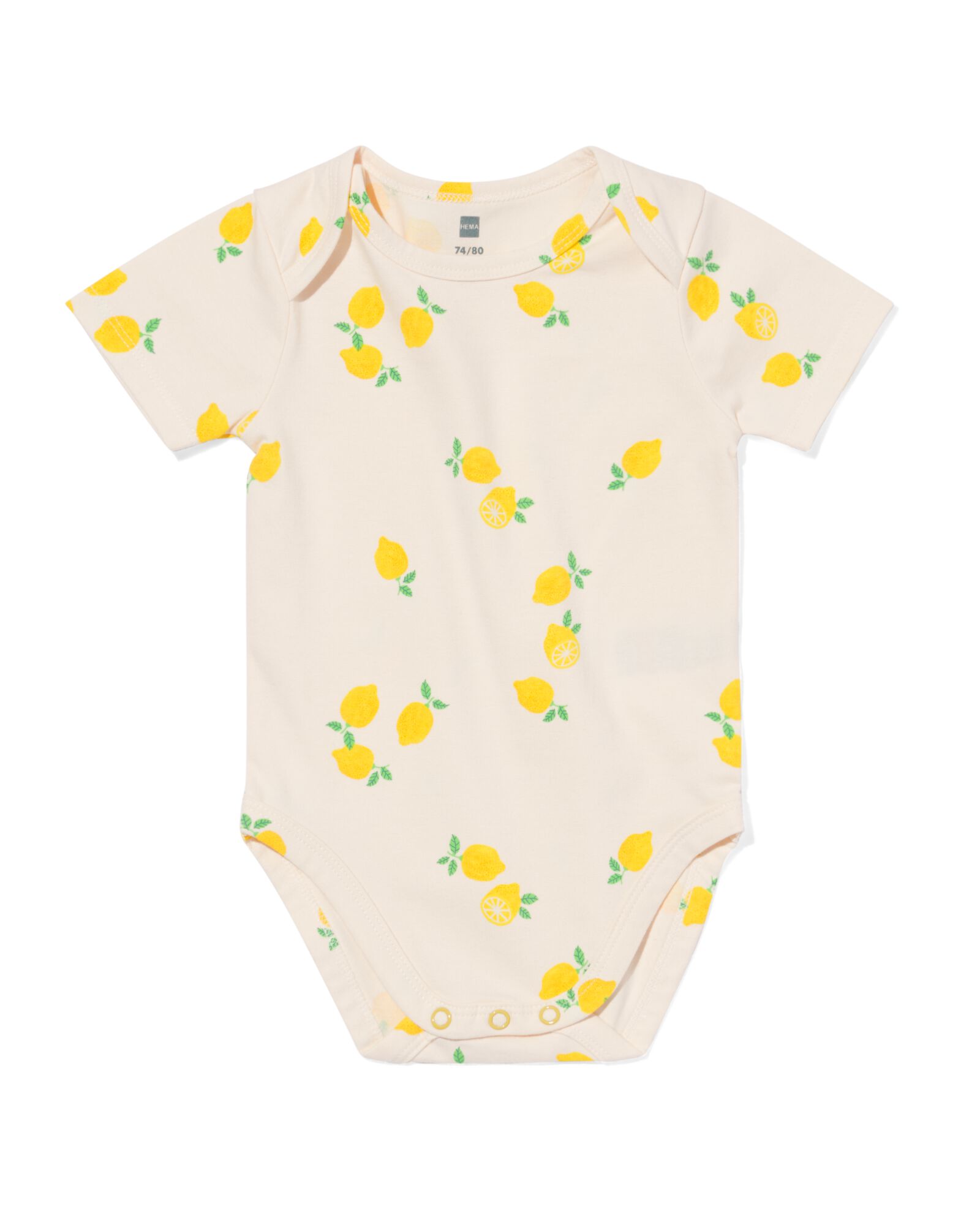 body en coton extensible fruit jaune - 33337240YELLOW - HEMA