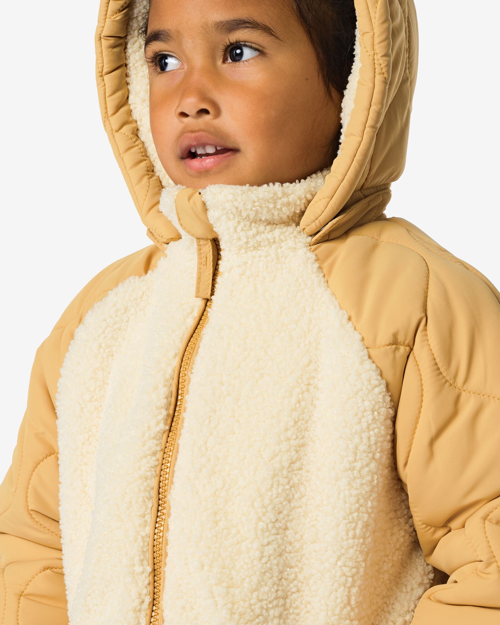 manteau enfant rembourr&eacute; peluche marron - 30865307BROWN - HEMA