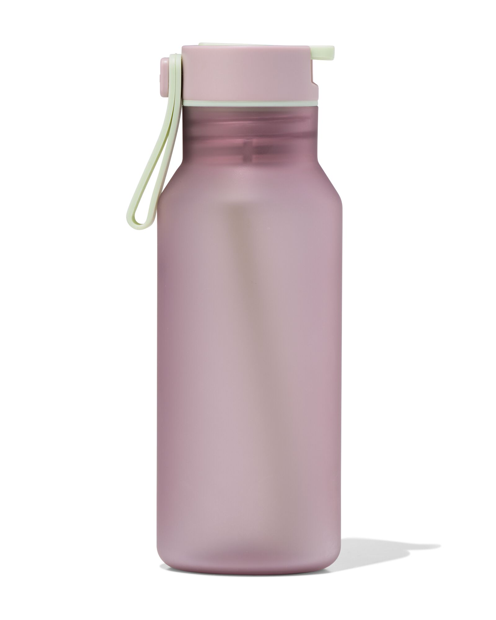gourde avec paille 430 ml rose - 80650231 - HEMA