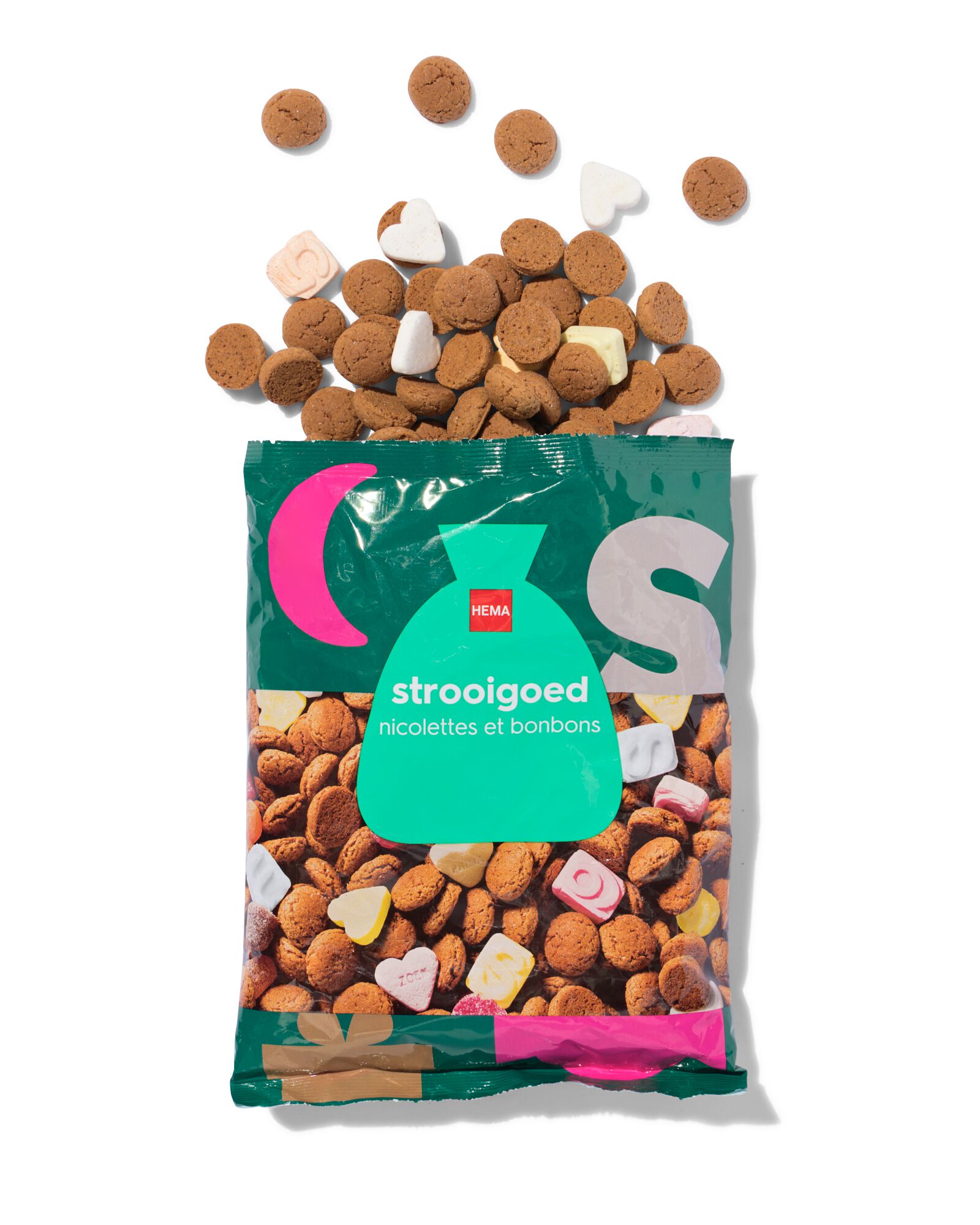 strooigoed kruidnoten met snoep 300gram - 24492210 - HEMA