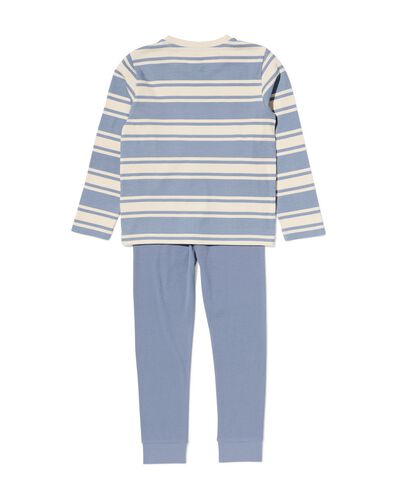 pyjama enfant c&ocirc;tel&eacute; &agrave; rayures bleu bleu - 23001050BLUE - HEMA