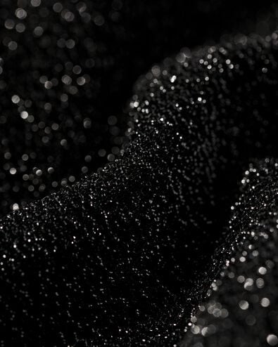 damesjumpsuit Esther met overslag glitter zwart - 36206130BLACK - HEMA