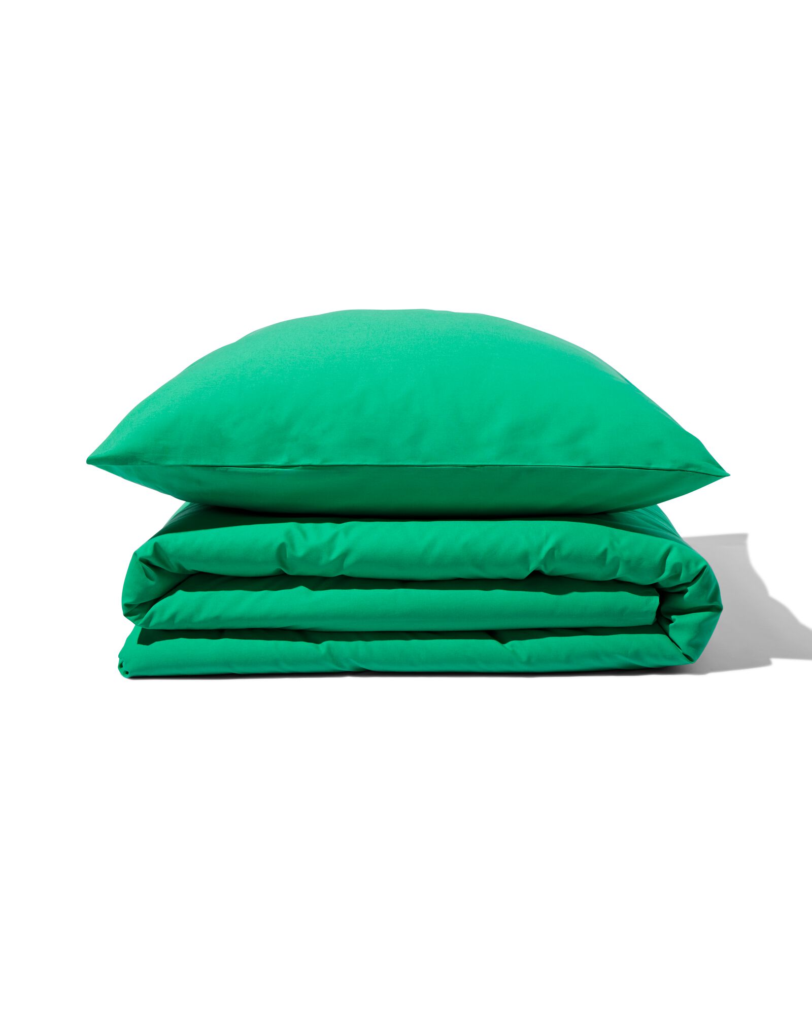 housse de couette 140x200/220 coton doux vert - 5750070 - HEMA