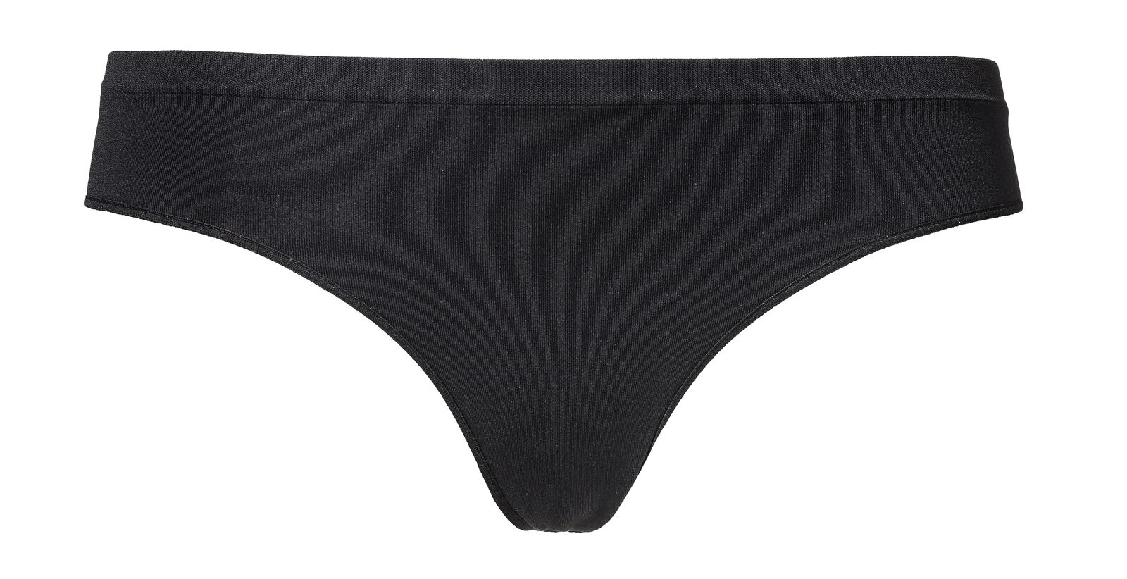 damesstring naadloos micro zwart - 1000002257 - HEMA