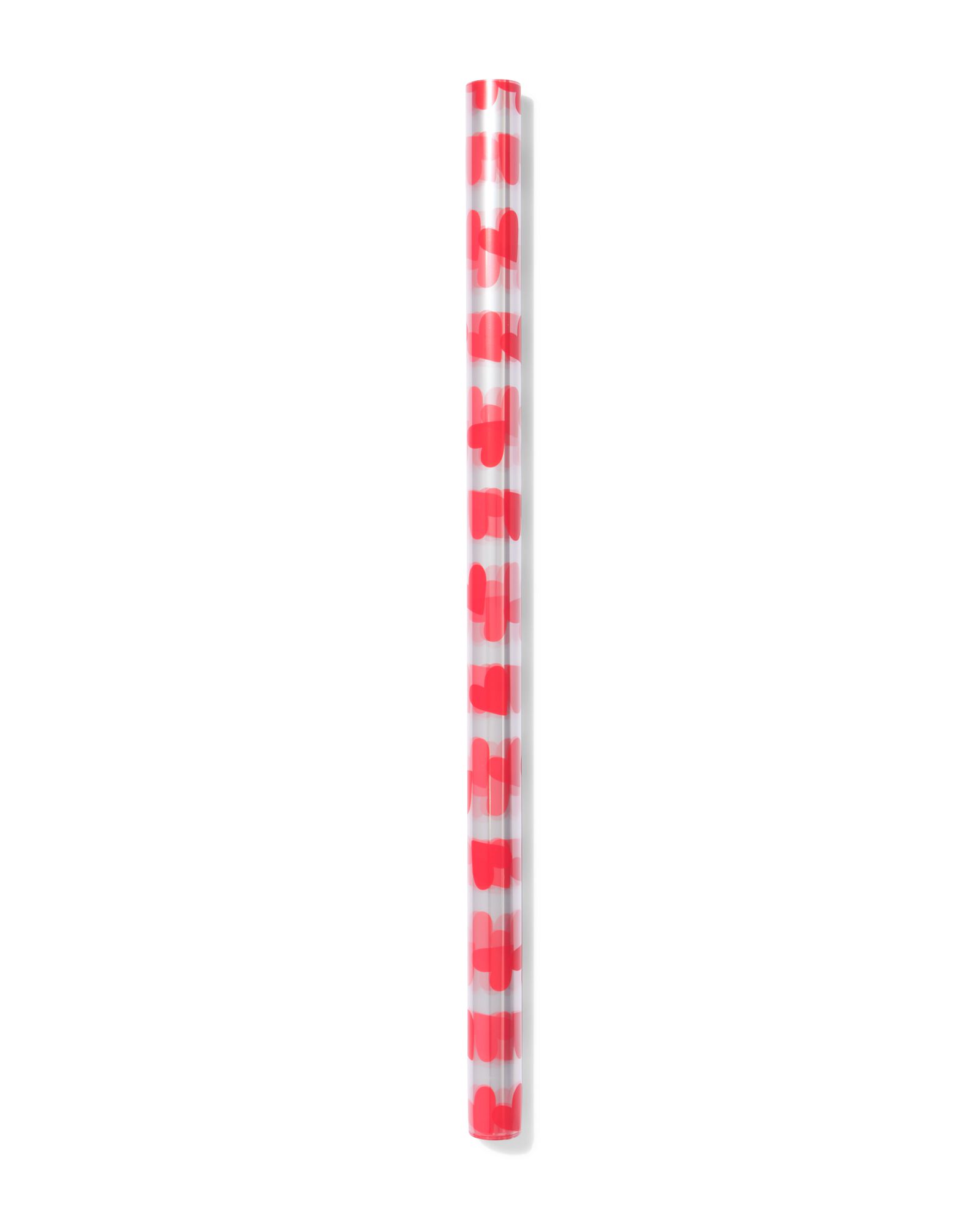 papier aluminium 200x70cm c&oelig;urs rouge - 14701181 - HEMA
