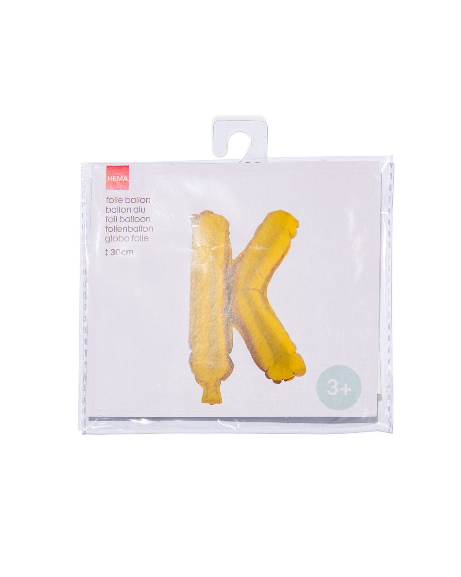 ballon alu K dor&eacute; K - 14200249 - HEMA