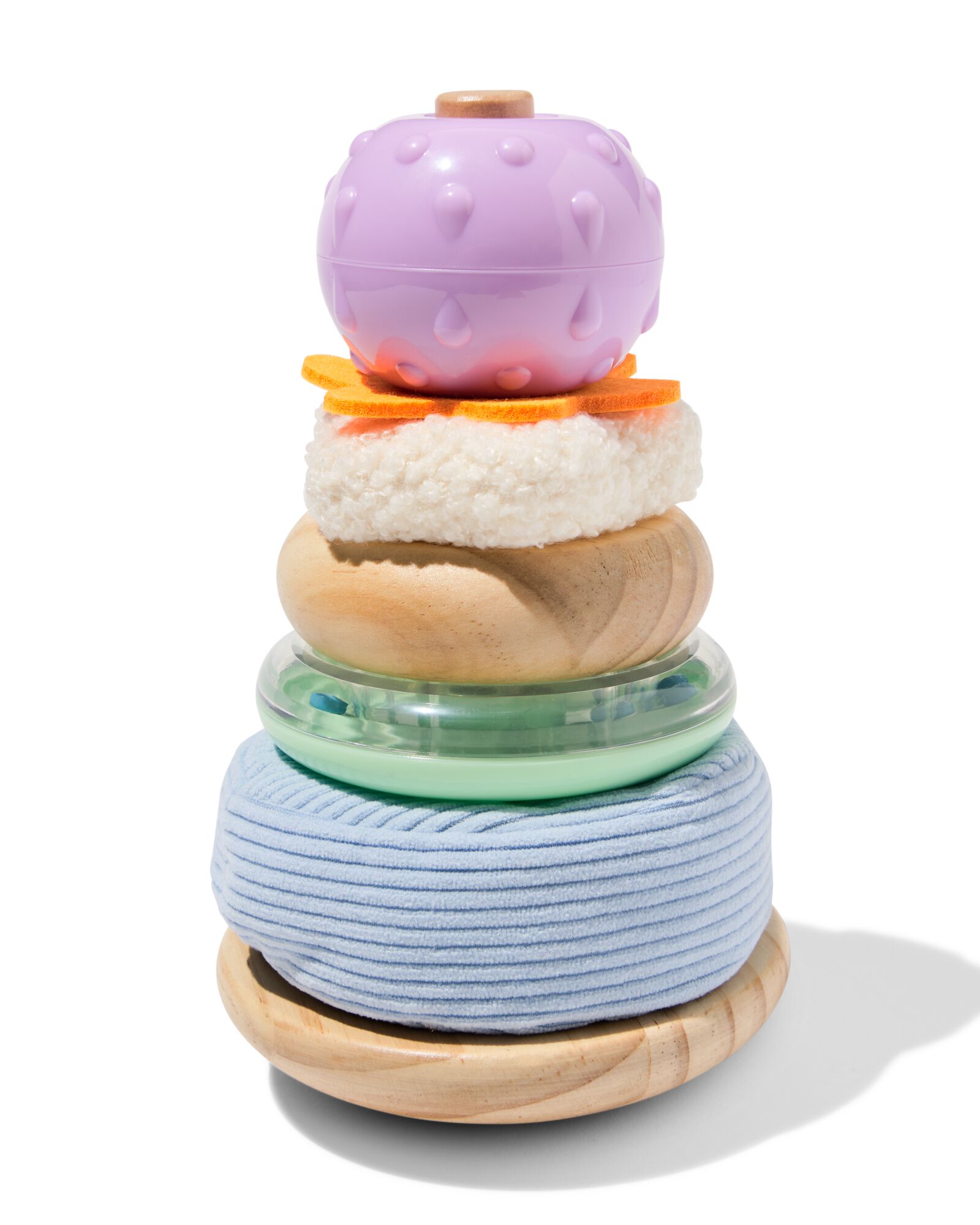 cilinder toren 11x18cm hout - 15100202 - HEMA