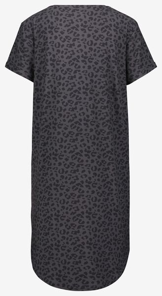 chemise de nuit femme micro léopard vert - 1000025100 - HEMA