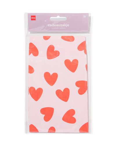 cadeauzakjes S hart - 3 stuks - 14710296 - HEMA