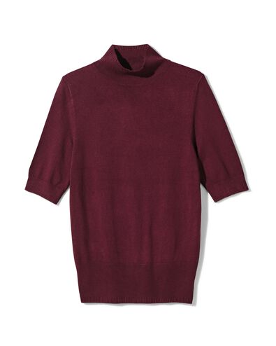 pull en maille pour femme bordeaux - 36268050BURGUNDYRED - HEMA