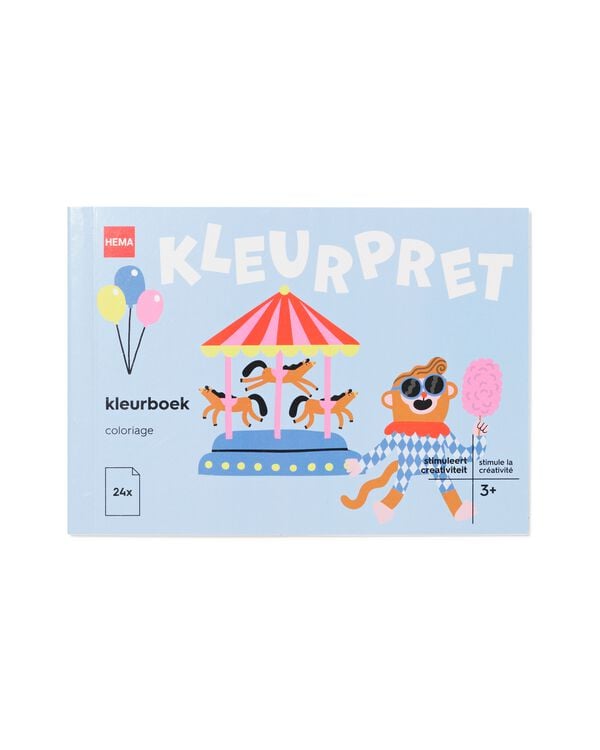 livre de coloriage cirque A6 - 15900404 - HEMA