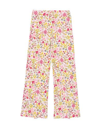 Ausgestellte Kinderleggings mit Blumen ecru ecru - 30842117ECRU - HEMA