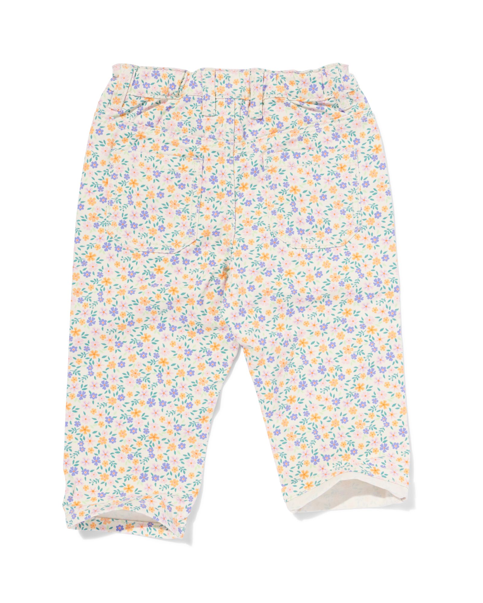 pantalon b&eacute;b&eacute; &agrave; fleurs &eacute;cru - 33078160ECRU - HEMA