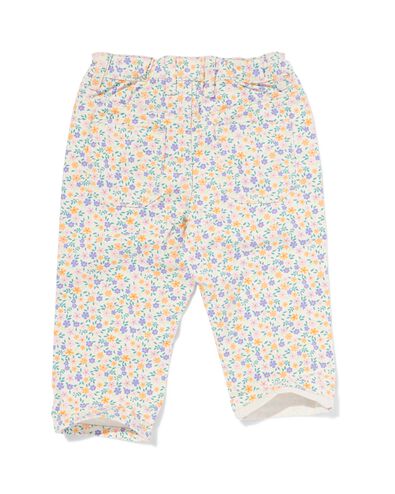 pantalon b&eacute;b&eacute; &agrave; fleurs &eacute;cru - 33078160ECRU - HEMA