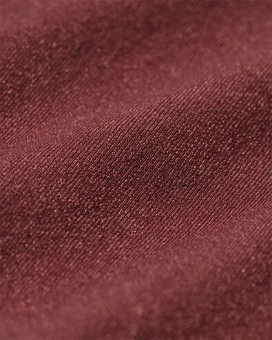 damesstring naadloos micro donkerbruin - 19601644DARKBROWN - HEMA