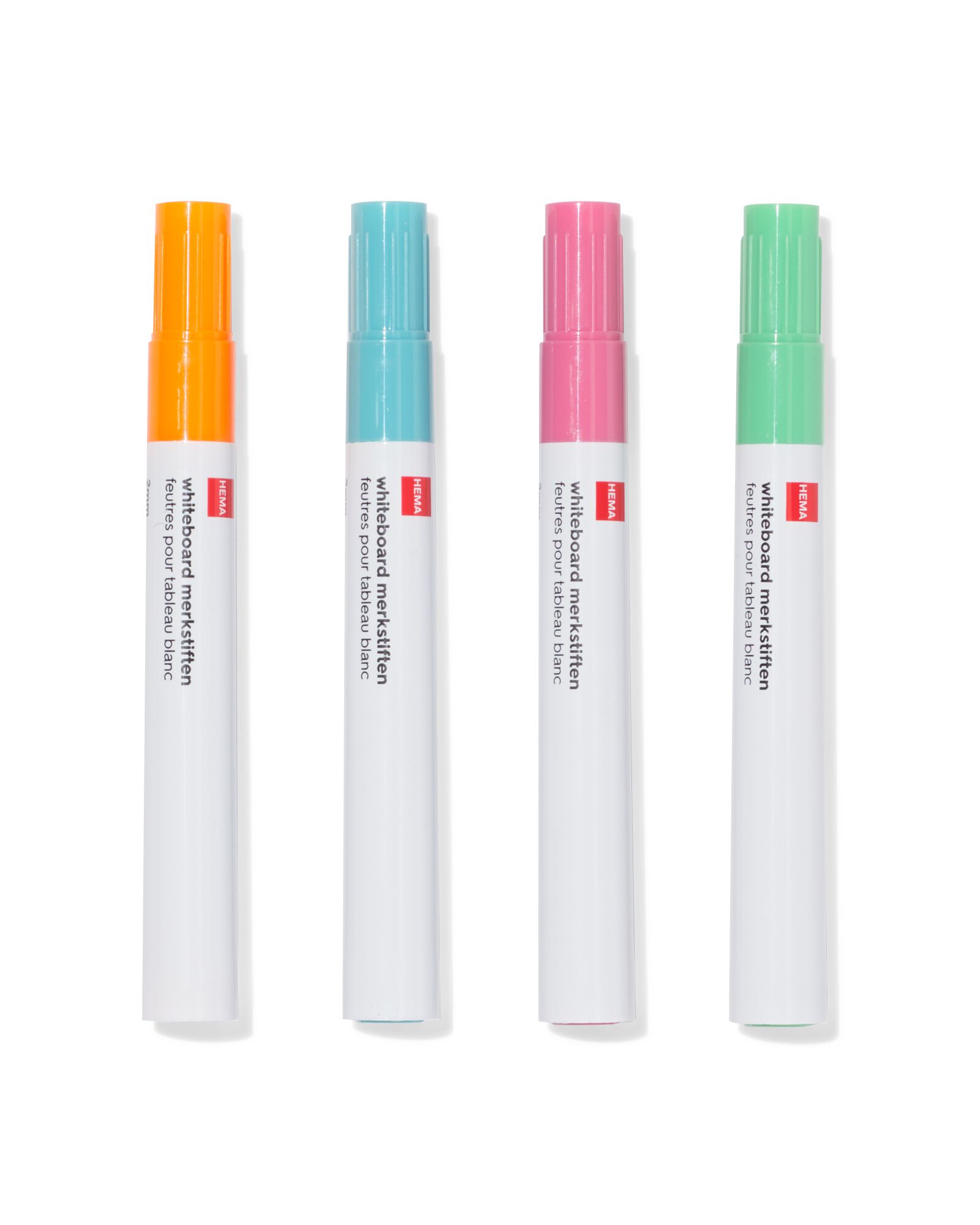 whiteboard markers 2mm pastel - 4 stuks - 14440044 - HEMA