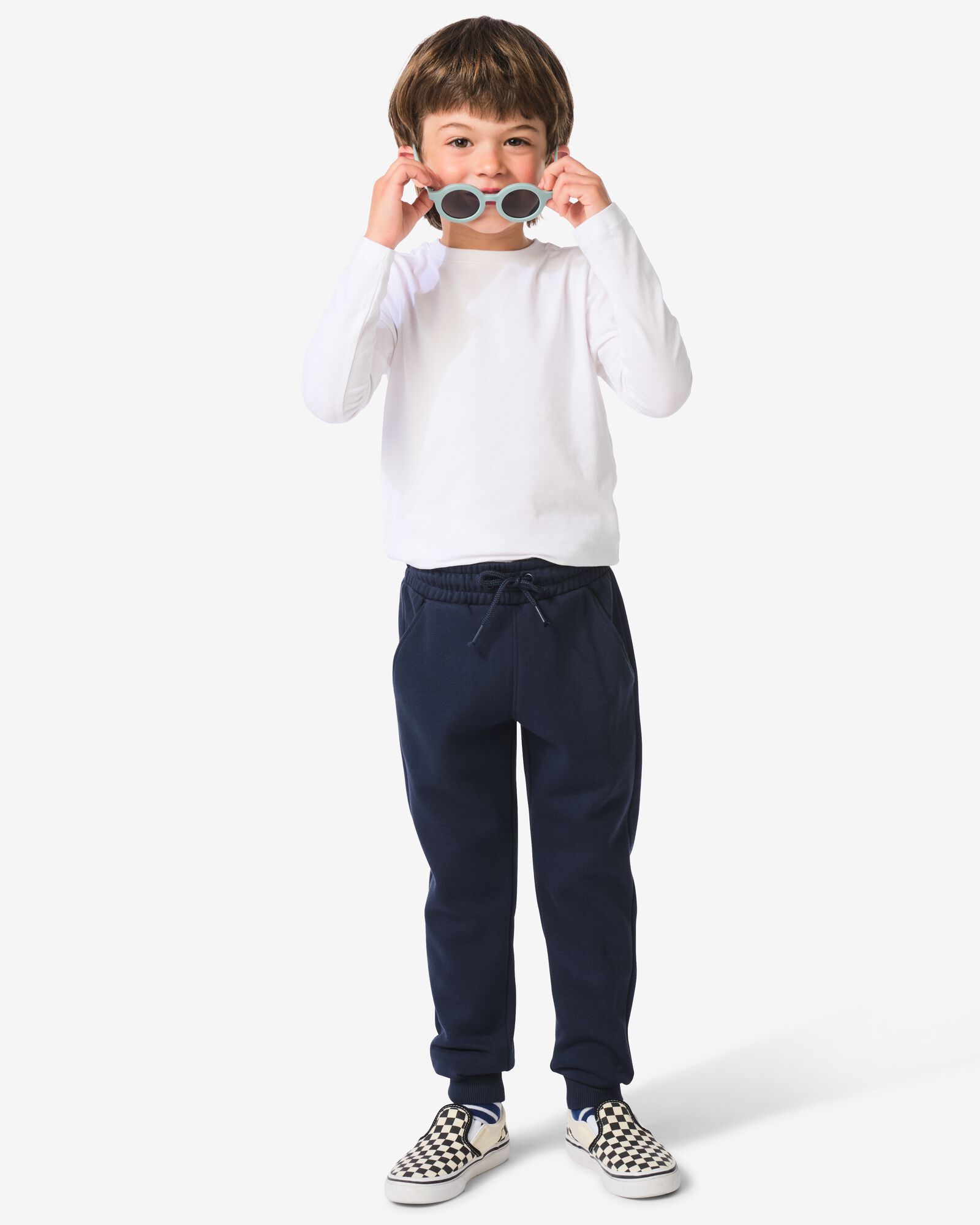 pantalon sweat enfant bleu fonc&eacute; bleu fonc&eacute; - 30747054DARKBLUE - HEMA